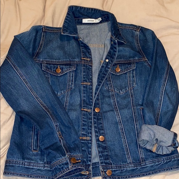 Medium Wash Denim Jacket - Picture 1 of 2